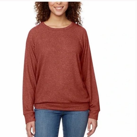 Buffalo David Bitton Tops - Buffalo Ladies' Cozy Crewneck Top Heather Rust XXL NWT
